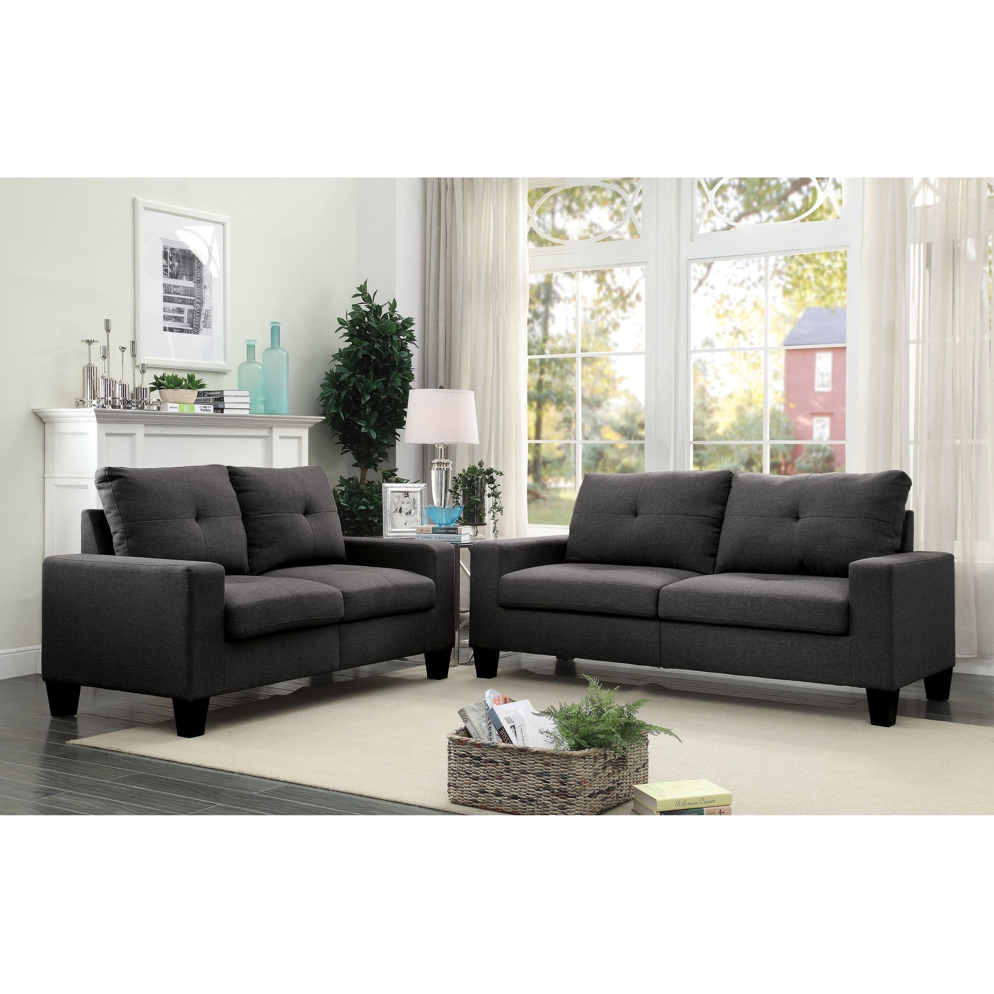 Acme Furniture Platinum II 52736LOV Casual Tufted Loveseat